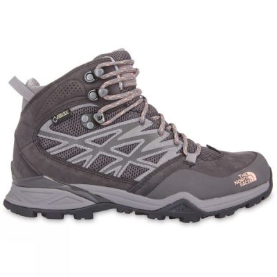 Botas The North Face Hedgehog Hike Mid GTX Mujer - Gris / Naranjas - Chile VZC107658